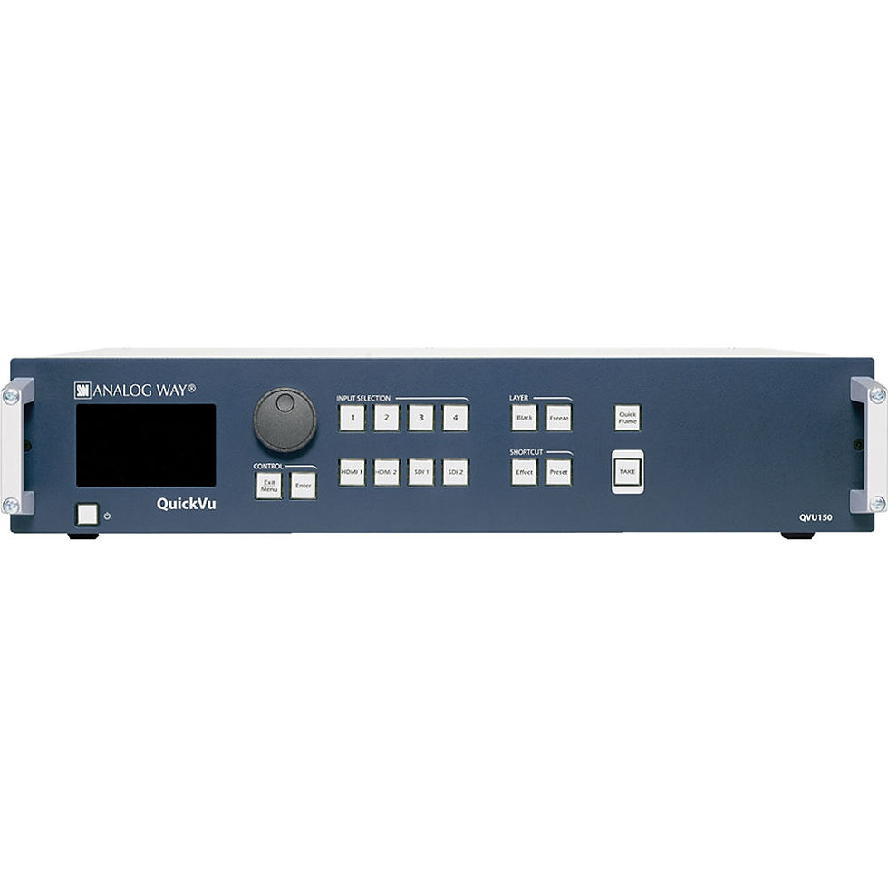Analog Way QuickVu QVU150-3G Seamless Switcher Front View
