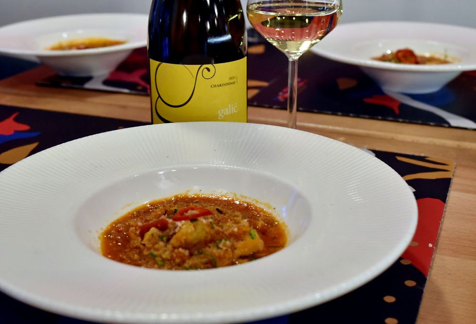 Galić Chardonnay, Otvoreni raviol