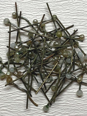Bunch of original pearl earrings for vintage Barbie dolls €10,-