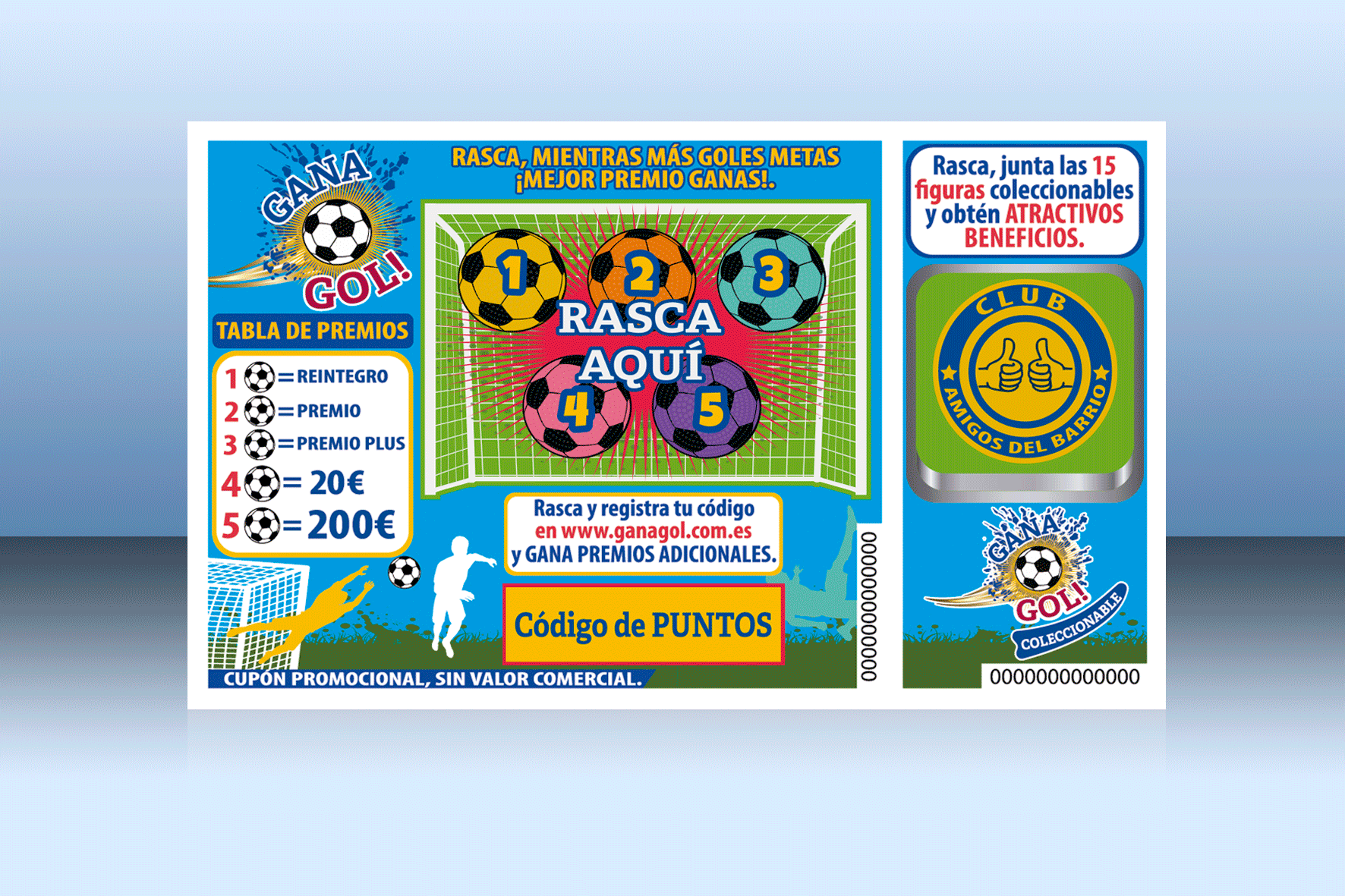 Cupón rascable GanaGol