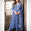 Thumbnail: MarwadiSaa  Very beautiful indigo print anarkali kurta wth pants and dupatta