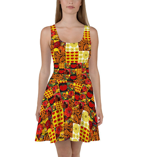 Patchwork Fit and Flare Dress | Sterling Organic Farm