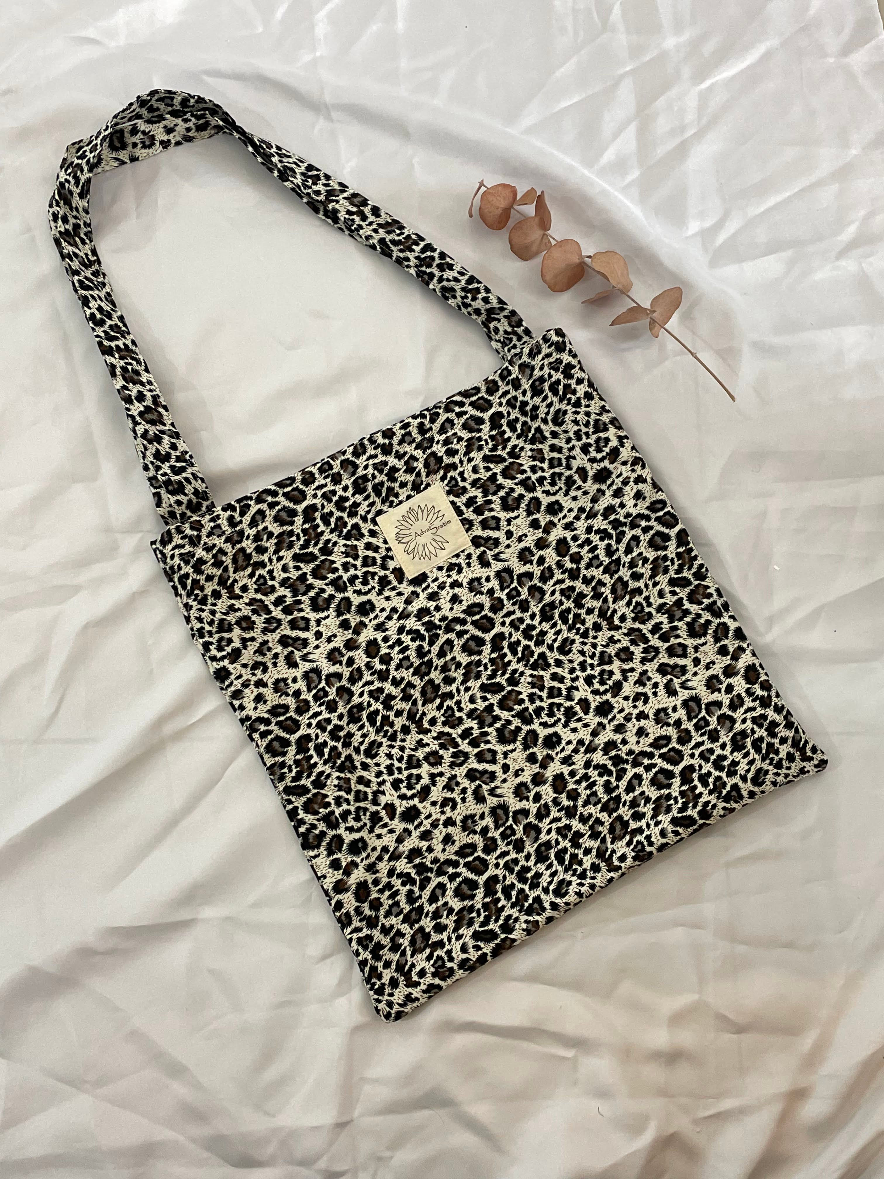 תיק צד מנומר עדין