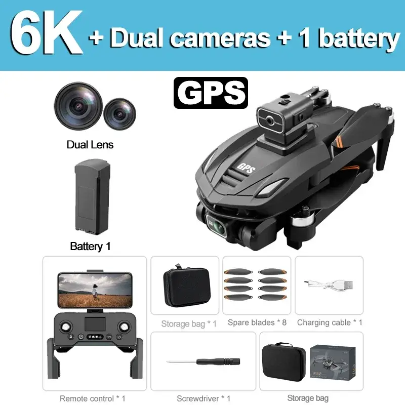 Thumbnail: Lenovo V168GPS Drone 5G GPS 8K Camera Obstacle Avoidance Brushless Aerial FPV