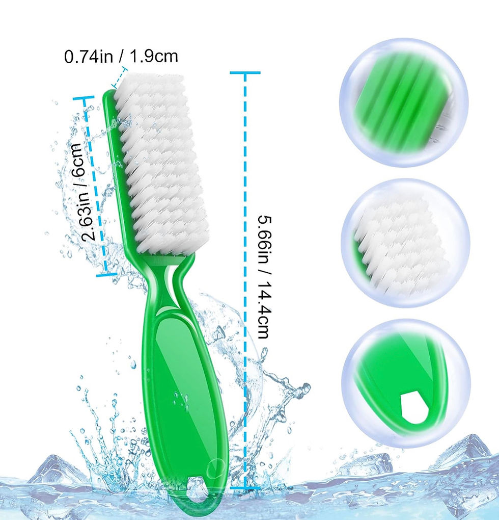 Thumbnail: 10 Pcs Handle Grip Nail Brush,Hand Fingernail Cleaner Brush Manicure