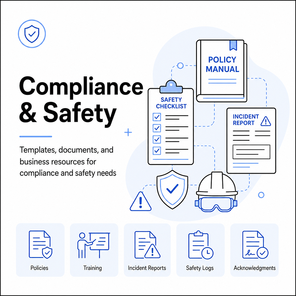 Compliance & Safety templates and resources