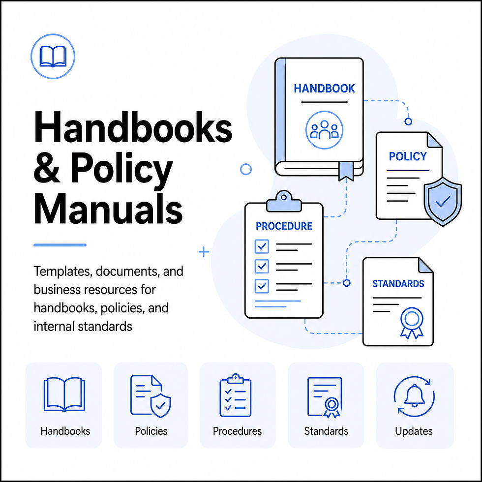 Handbooks & Policy Manuals templates by category