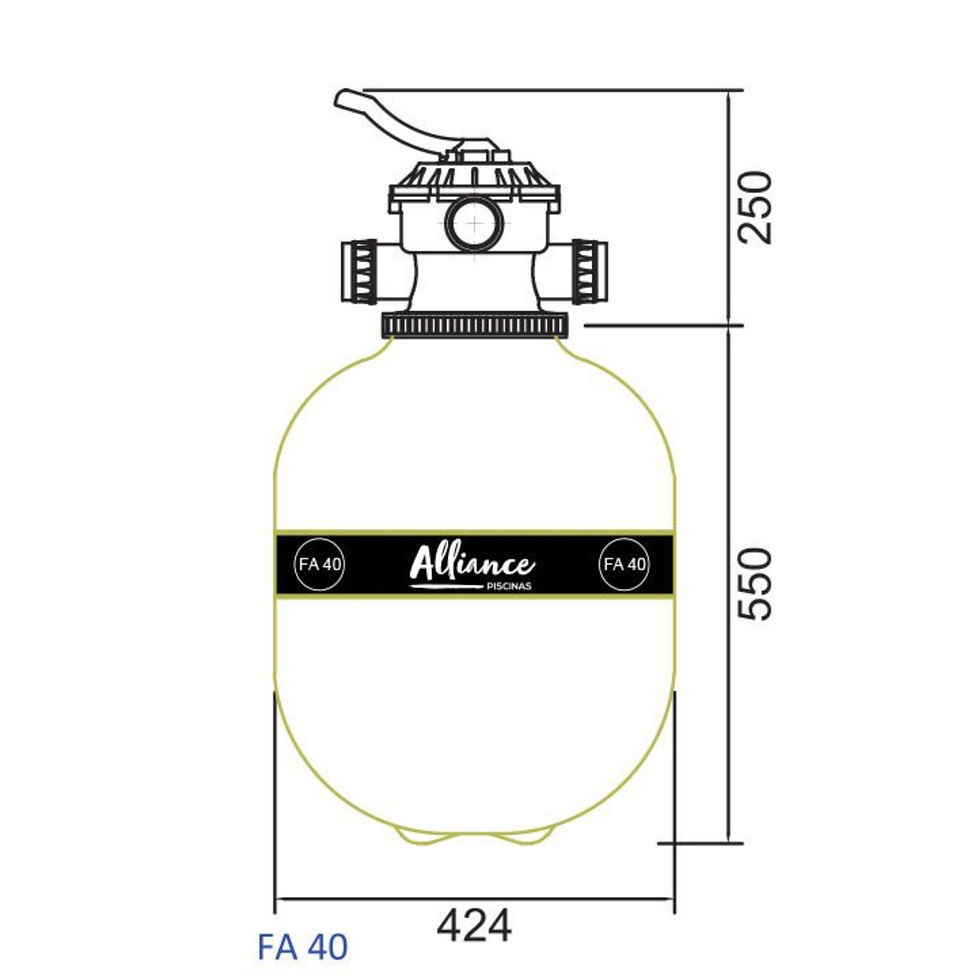 Miniatura: Filtro de Arena para piscina FA40