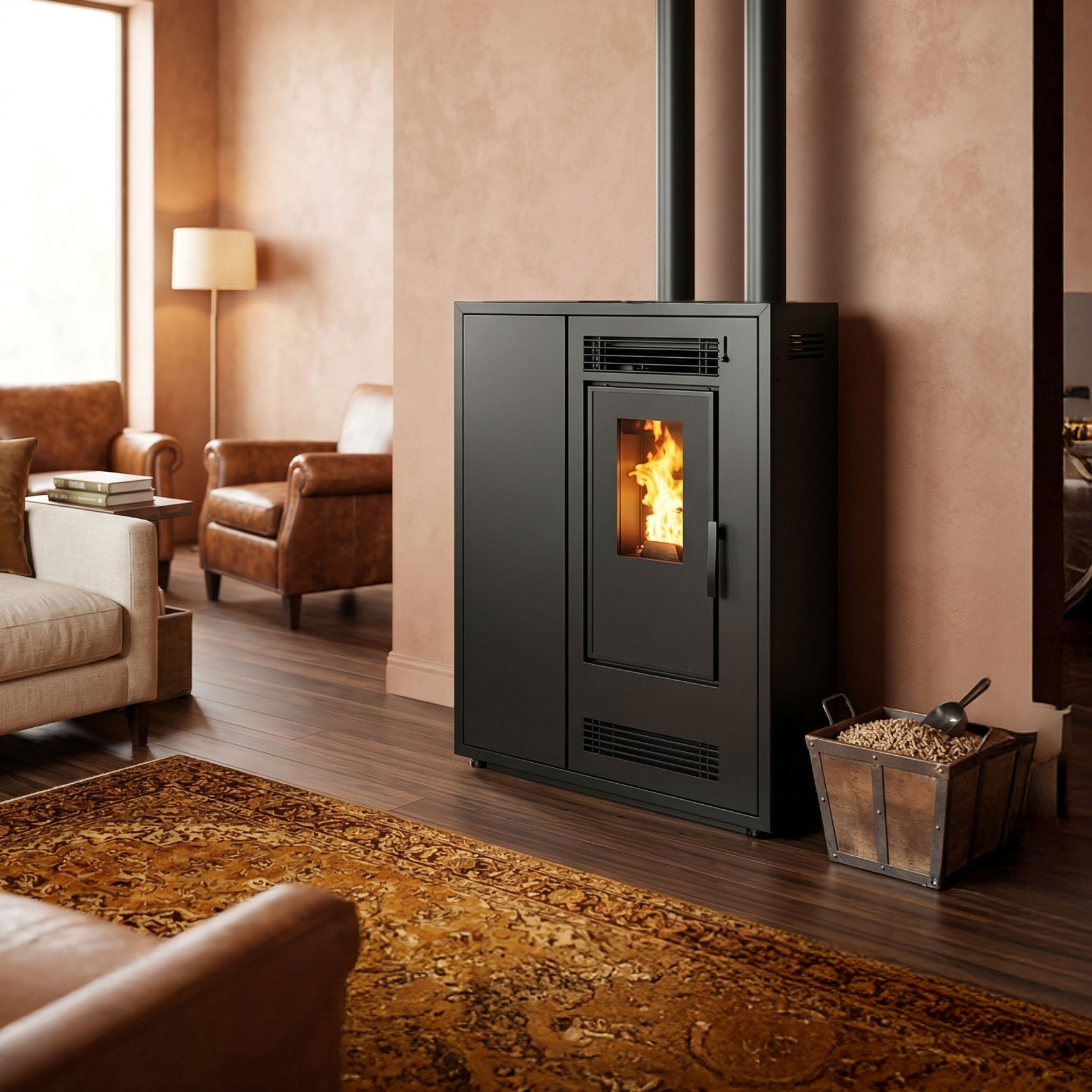 Calefactor a Pellet 8Kw (Canalizable) - 80m2