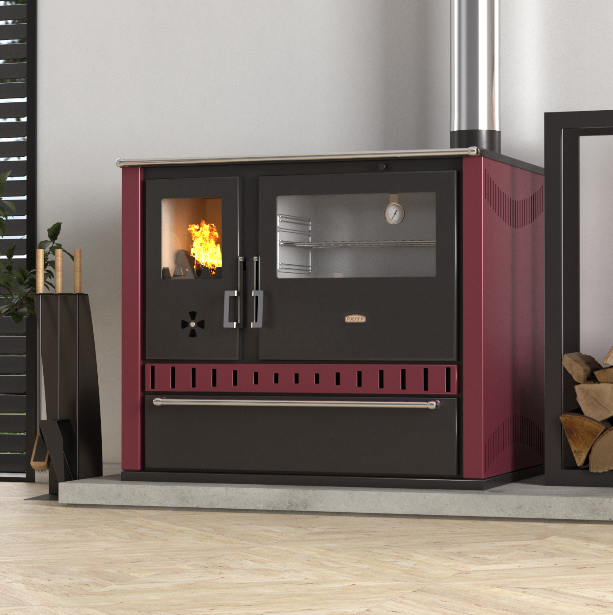 Calefactor a Leña Modelo GT (Cocina) - 150m2