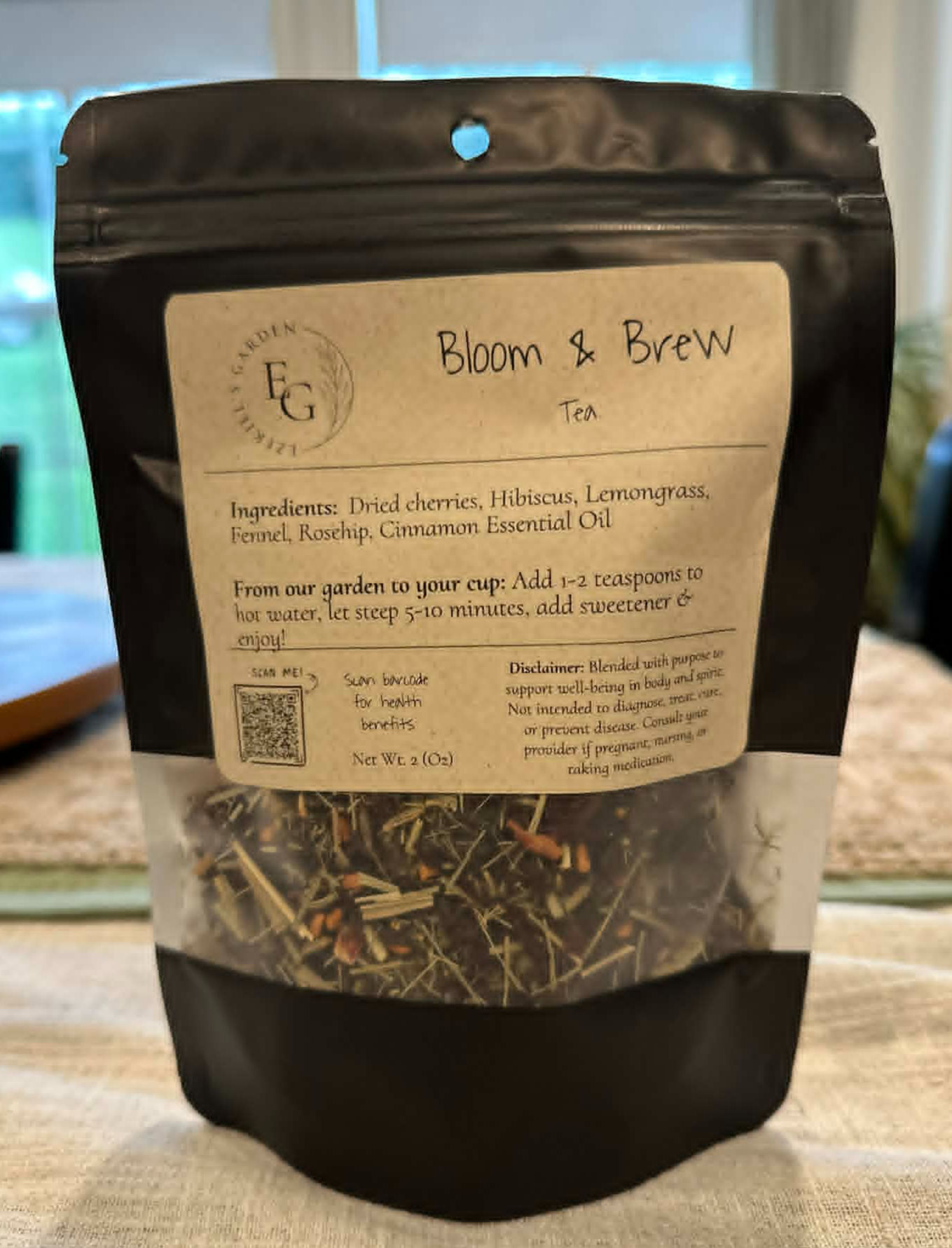 🌸 Bloom & Brew —Hibiscus Cherry Herbal Tea