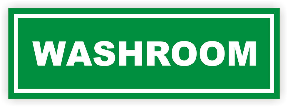 Institutional Sign-washroom