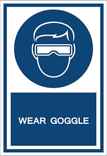 Wear Goggle Sign