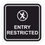Thumbnail: Wall Hanging  Name Plate -Entry Restricted Sign