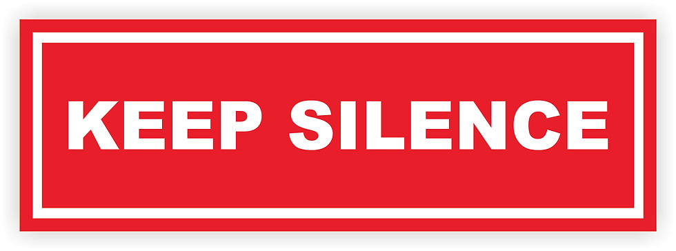 INSTITUTIONAL-SIGN-KEEP-SILENCE