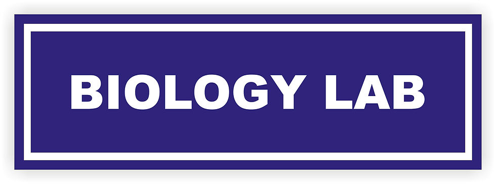 INSTITUTION-SIGN- BIOLOGY LAB