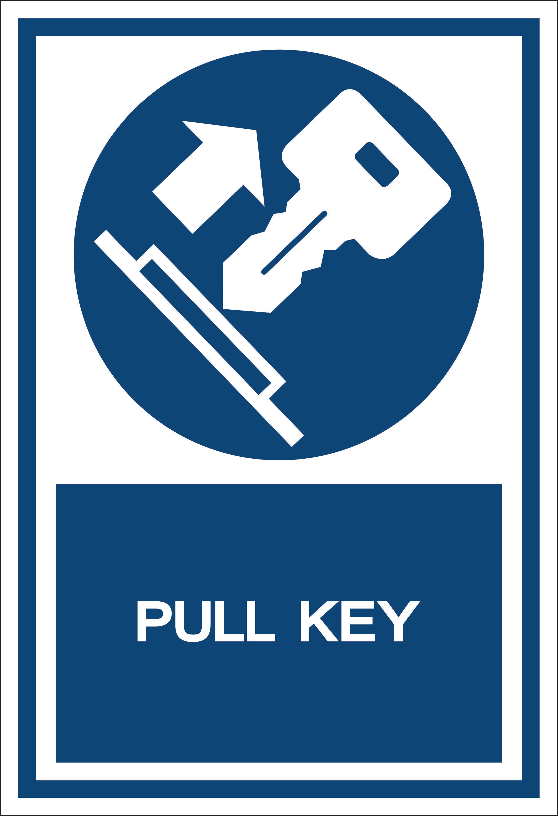 Pull key Sign