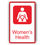 Thumbnail: Hospital Sign about Women's Health, Informatory Signage