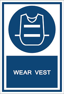 Wear Vest sign