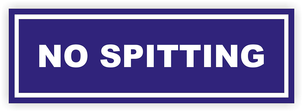 INSTITUTIONAL-SIGN-NO-SPITTING