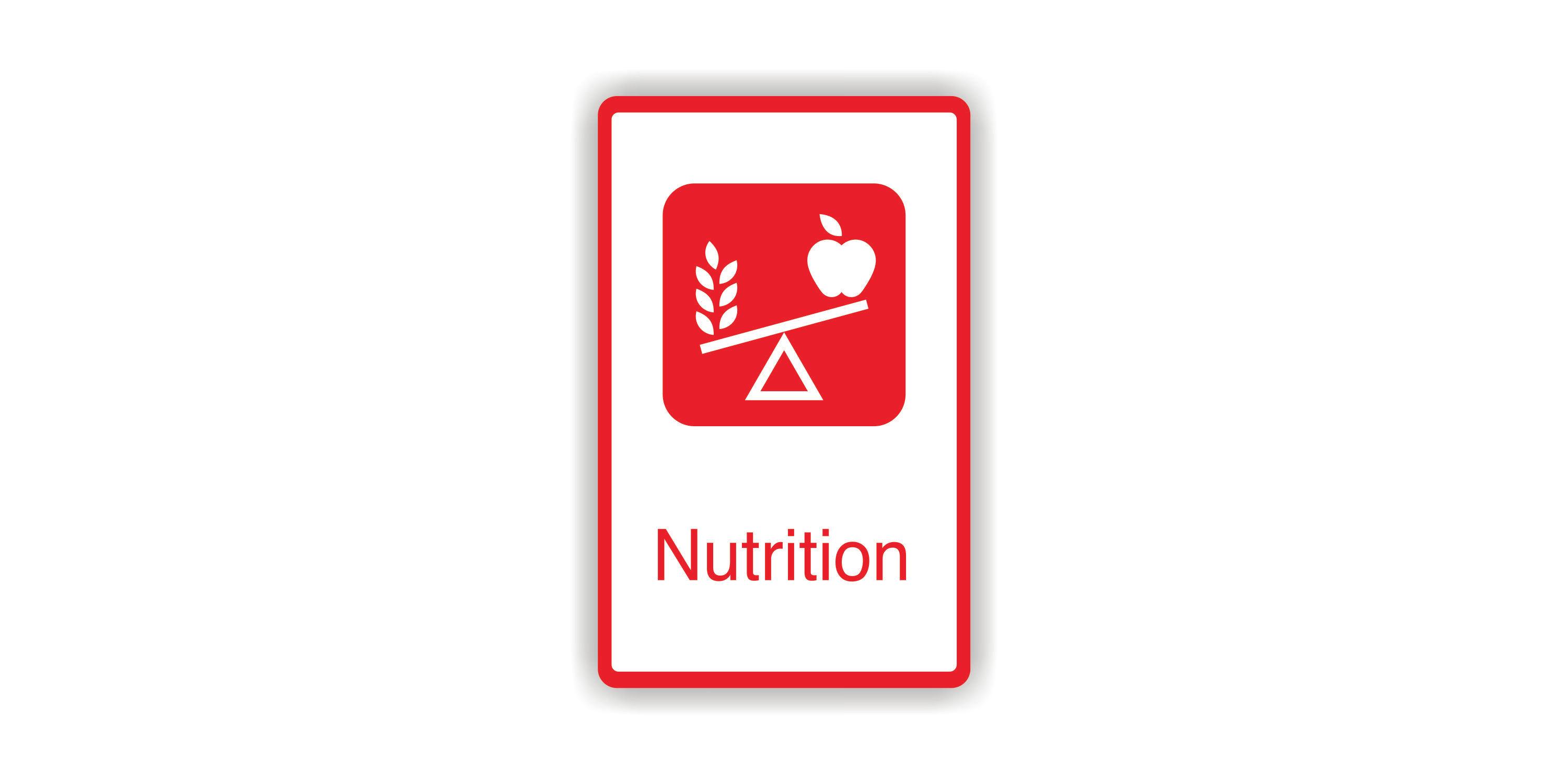 Nutrition sign