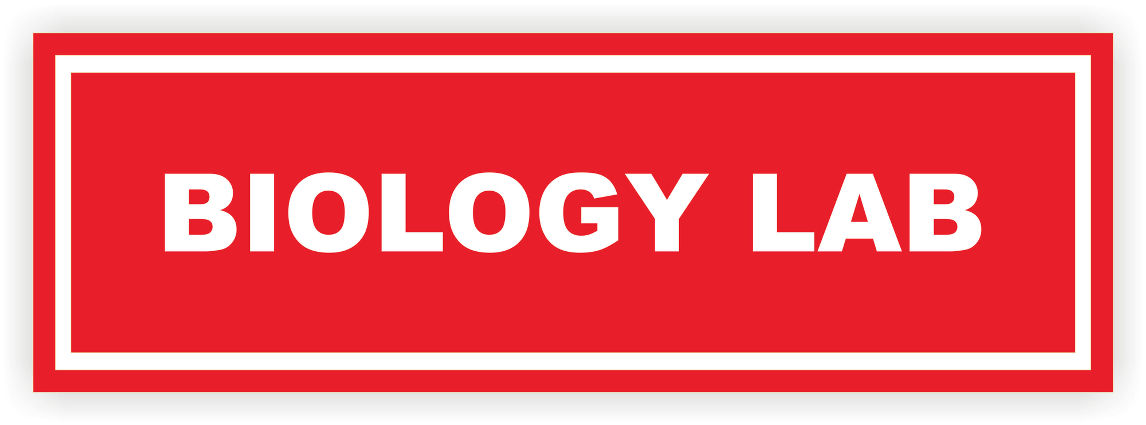 Institutional sign-BIOLOGY LAB