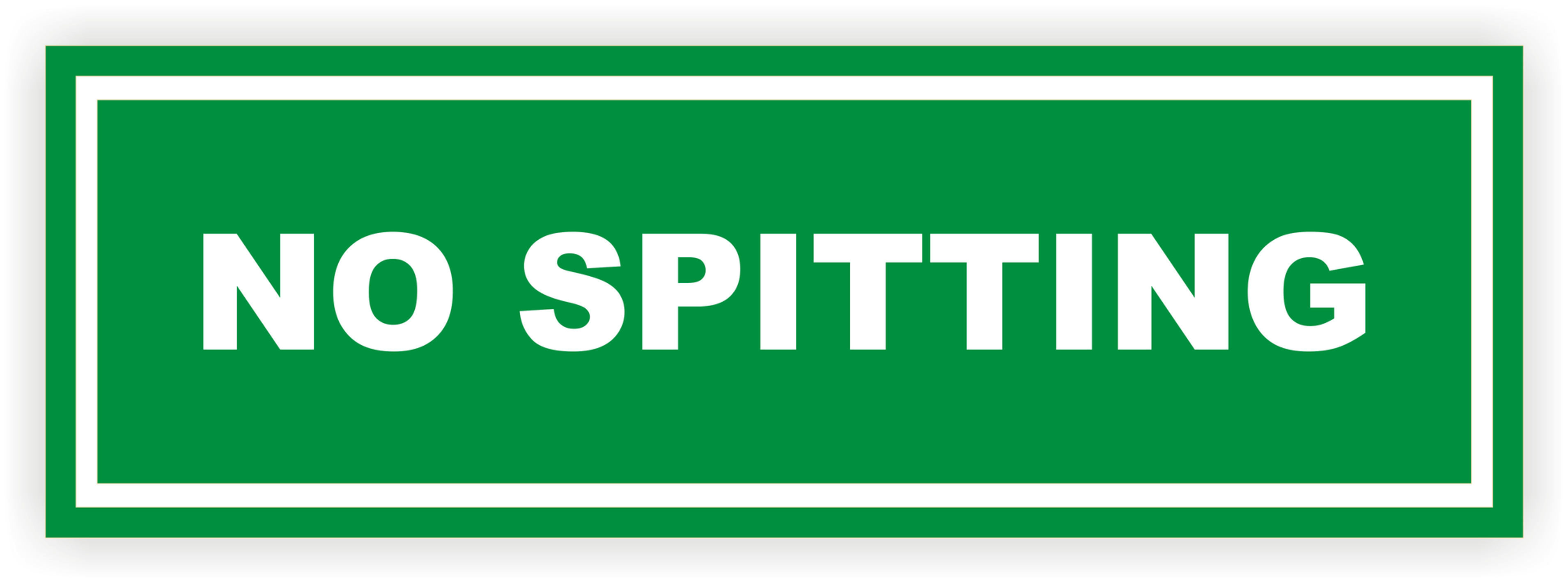 INSTITUTIONAL-SIGN-NO-SPITTING