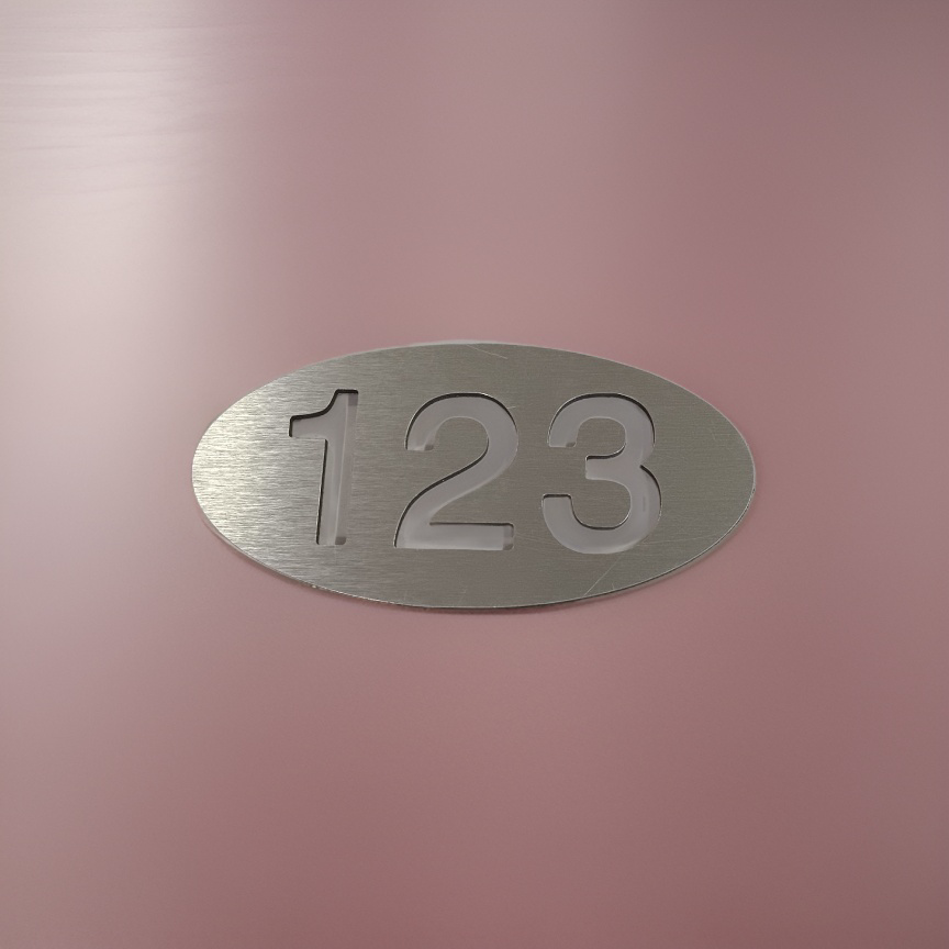 Thumbnail: Oval Sign, Number Signage, ACP Cut out Sign