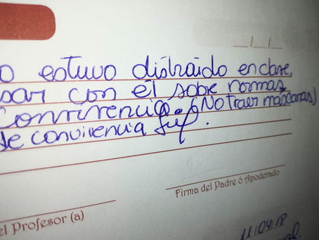 "Uy mami... me olvide la agenda"