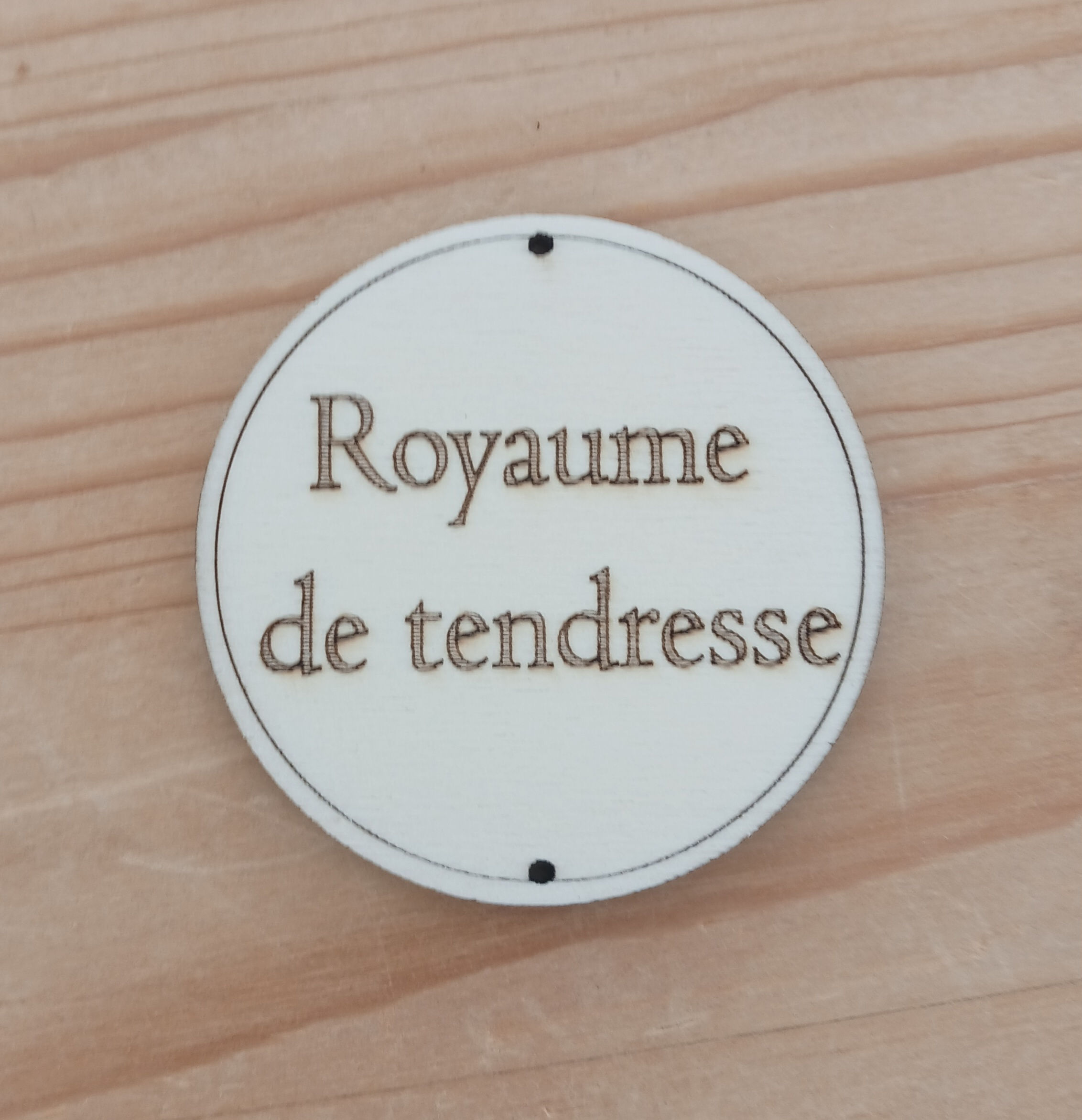 Mini phrase "Royaume de tendresse"