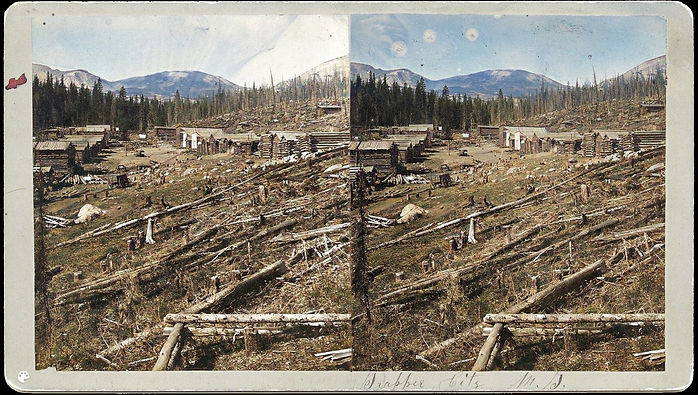 Trapper City, Montana Main street 1875