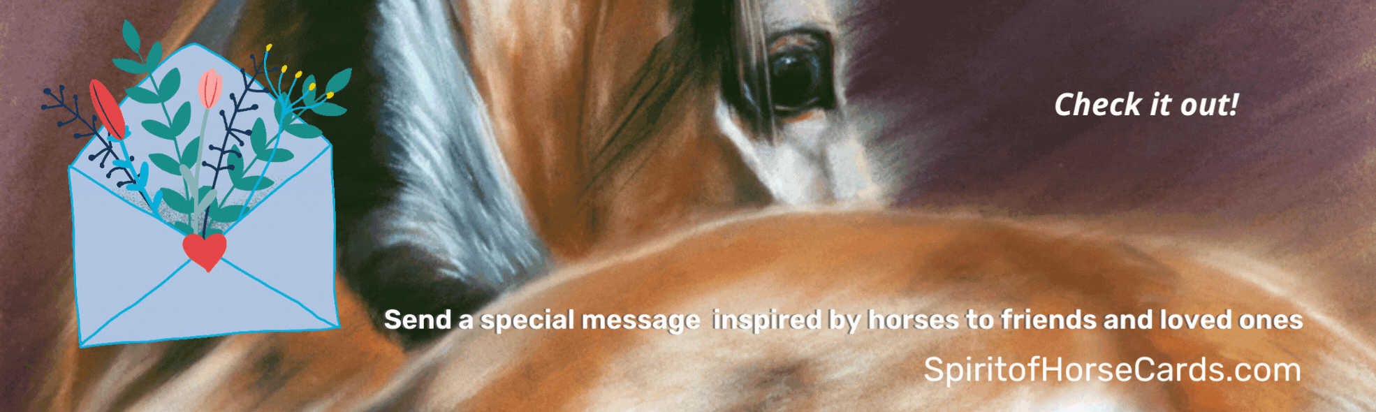 Send Spirit of horse ecards featuring the horse art of Kim McElroy