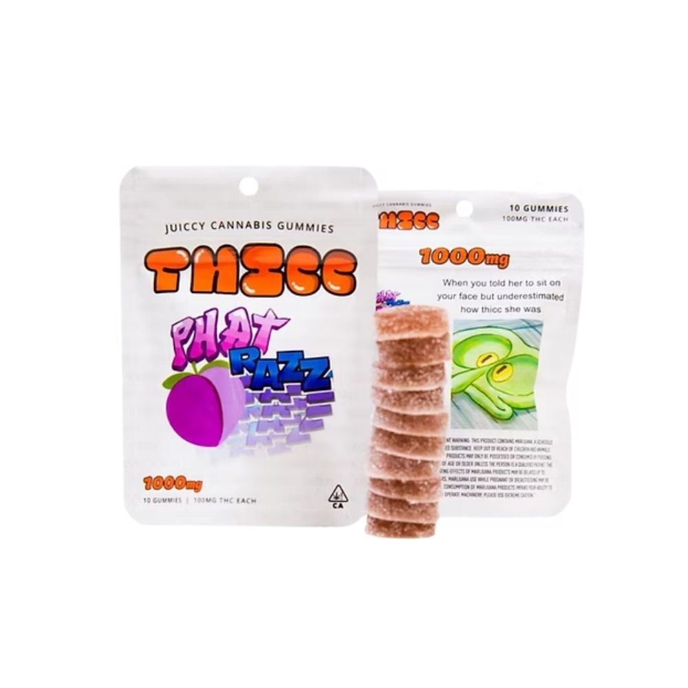 Thicc-Phat Razz-1000mg gummies