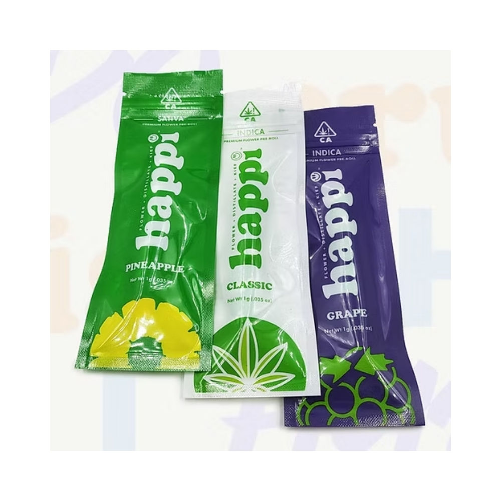 Happi- Indoor Prerolls 1gram- (3 joints)