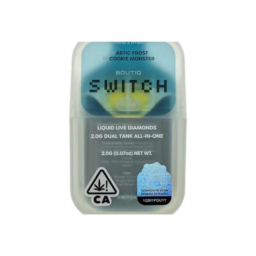 Thumbnail: Boutiq Switch Liquid Live Diamonds Dual Tank 2g Disposable
