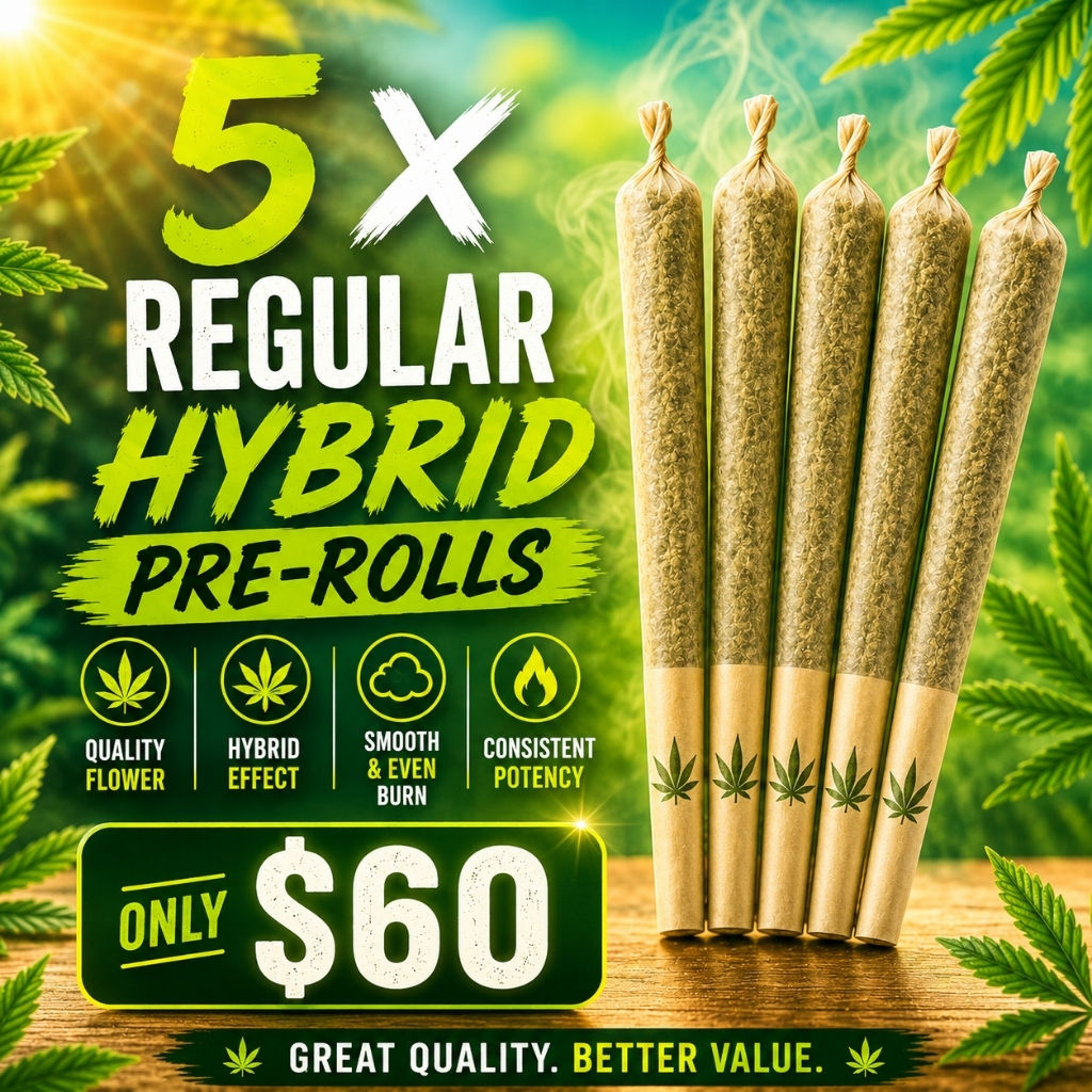 5 Regular Hybrid Pre-Rolls