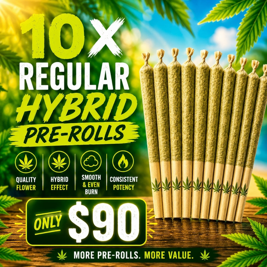 10 Regular Hybrid Pre-Rolls