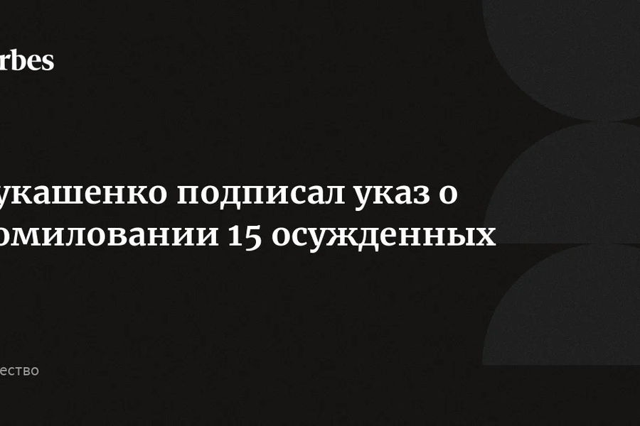 Лукашенко помиловал 15 осуждённых, большинство из которых сидели за экстремизм