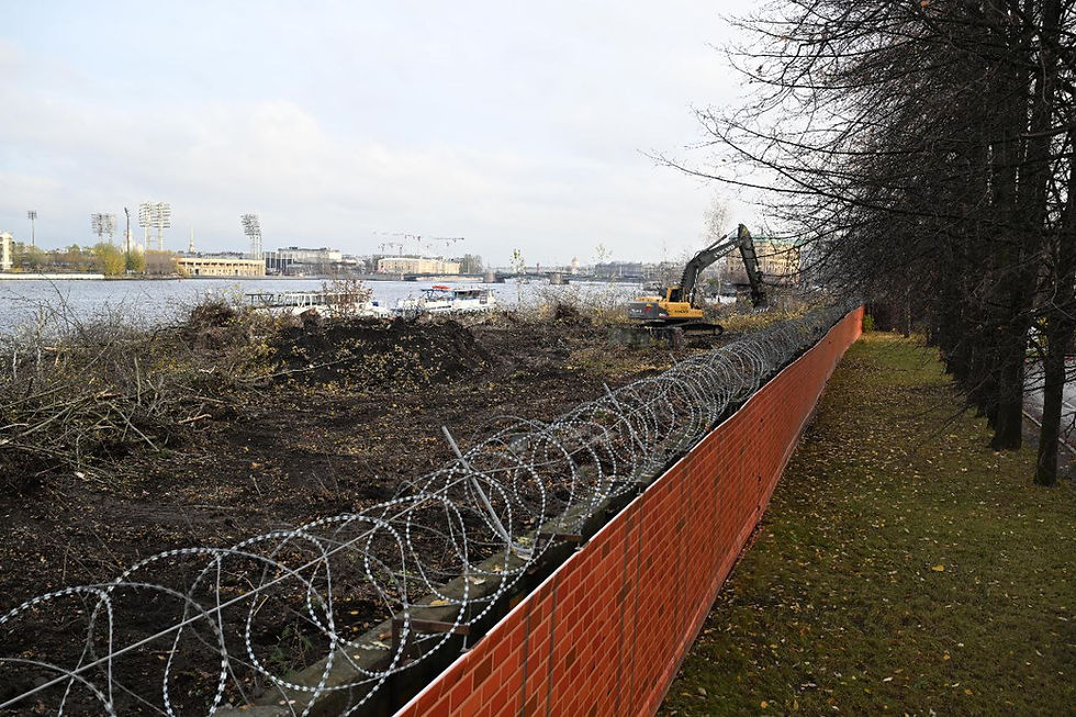 «Помянул как мог»: на месте вырубленных «Зарослей» в Петербурге оставили свечу