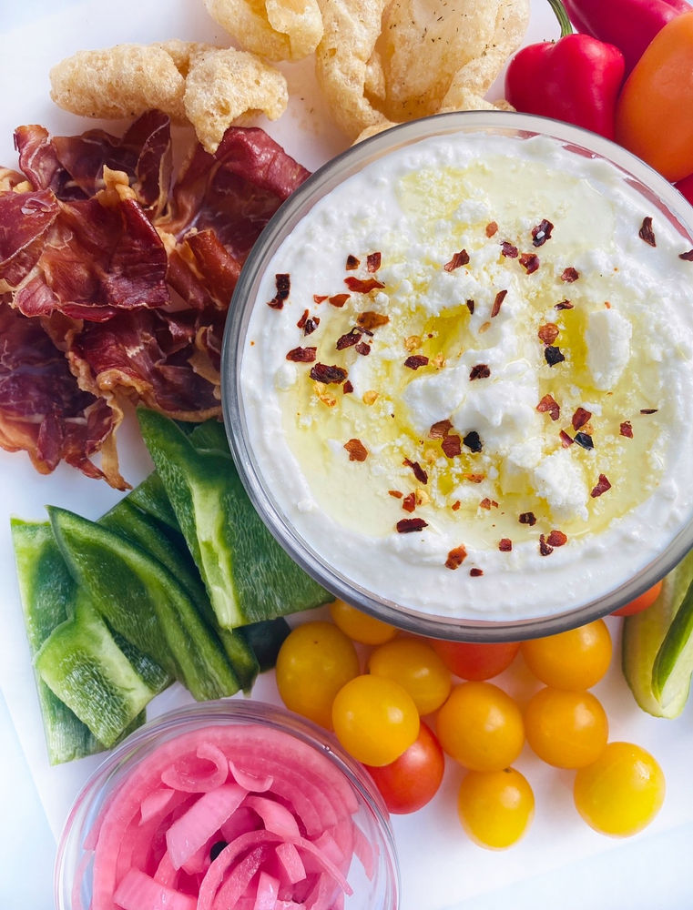 Whipped Feta & Crispy Prosciutto "Chips"