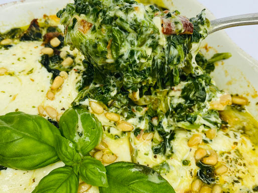 Pesto Style Creamed Spinach