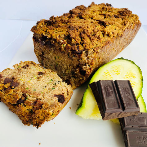 Low Carb Zucchini Chocolate Chip Bread