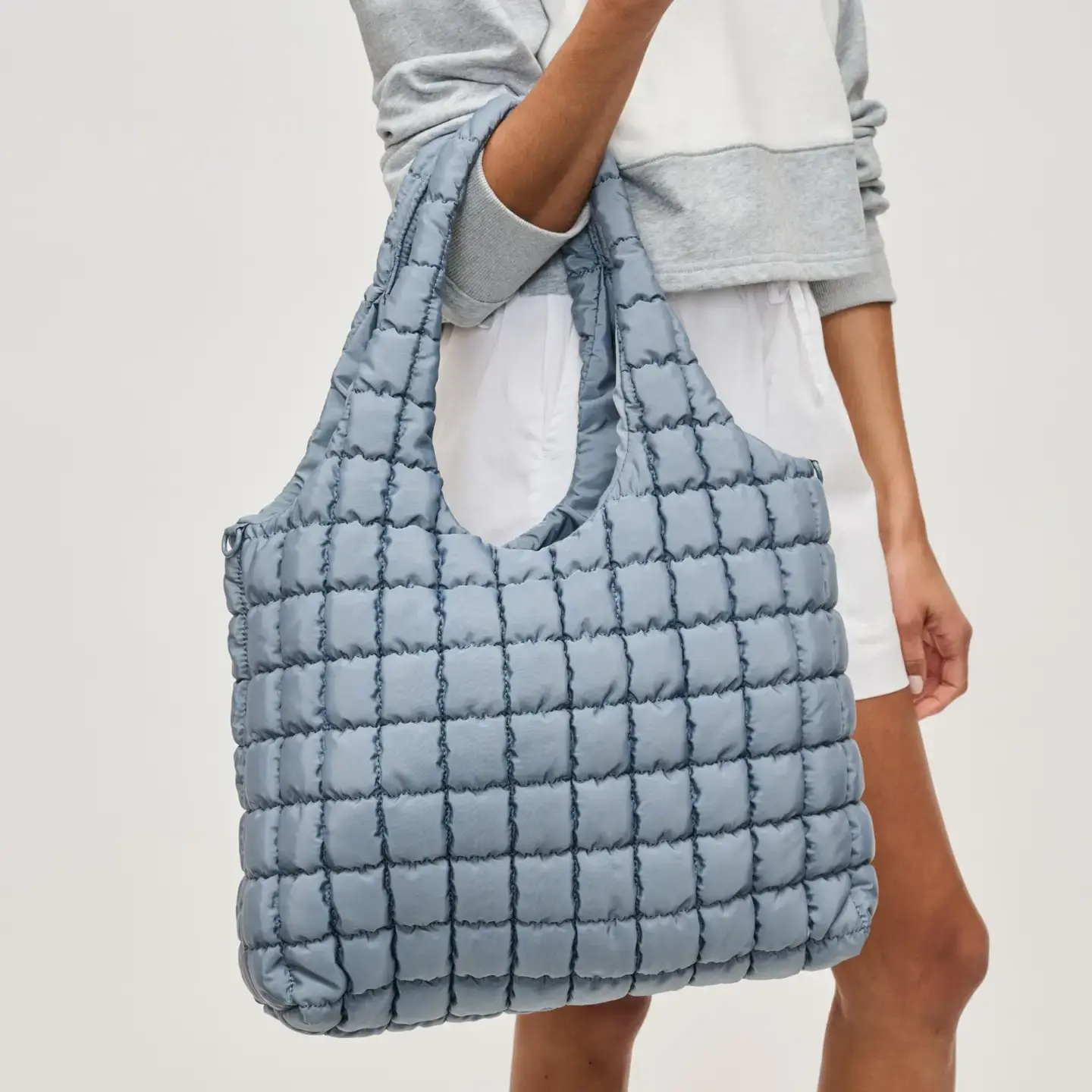 Quilted Puffer Nylon Bag