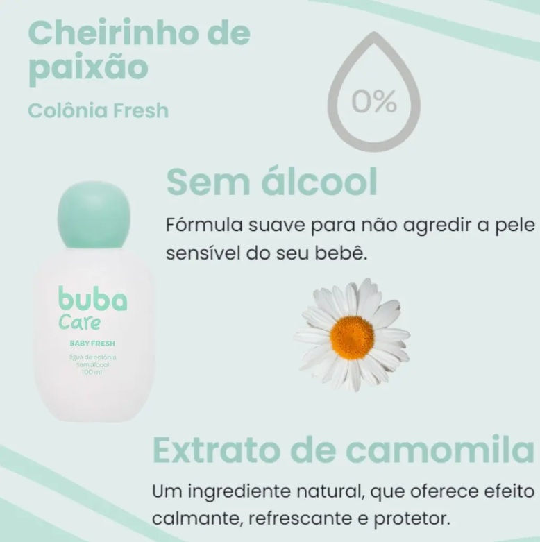 Miniatura: Colônia Baby Fresh Cheirinho De Paixão 100ml - Buba