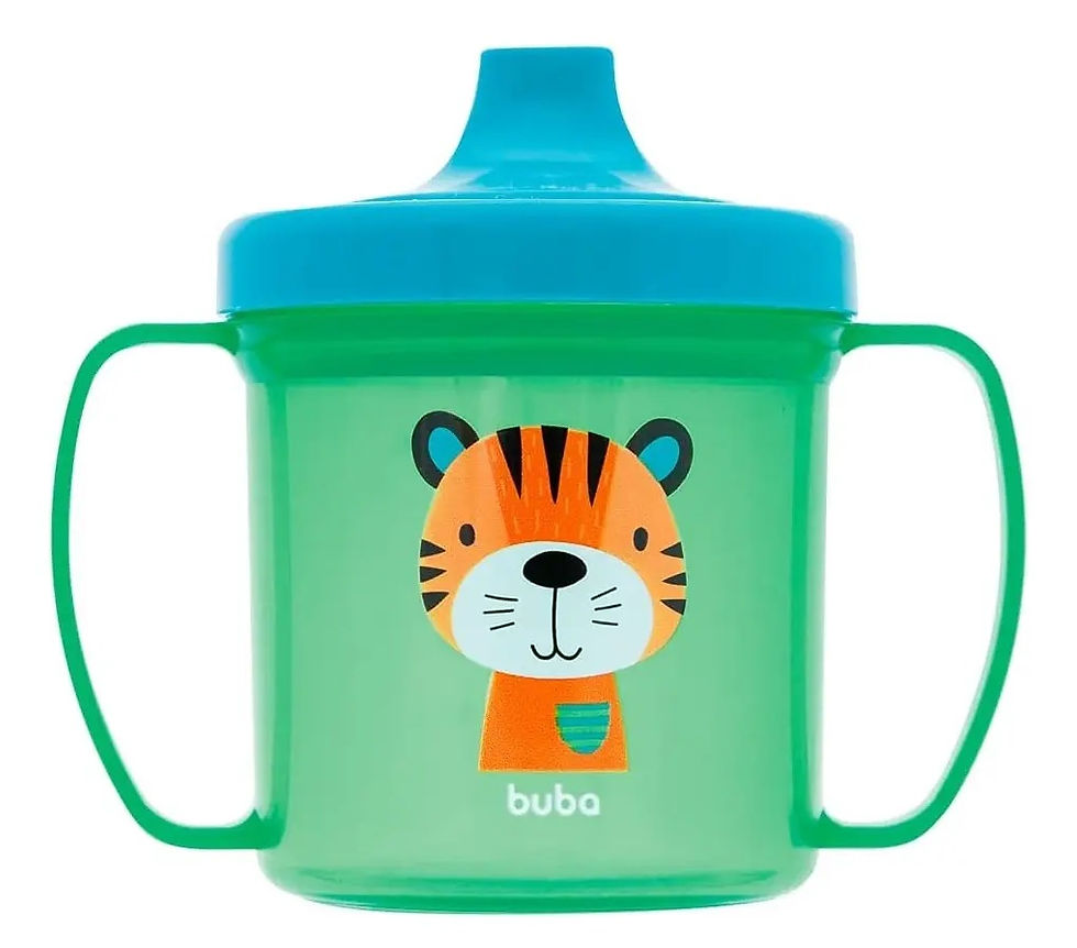Miniatura: Copinho para Bebê com Alça 12+ Tigrinho 180 ml - Buba