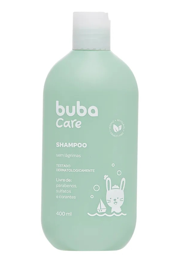 Shampoo Infantil Bebê Suave Vegano Natural 400ml - Buba Care