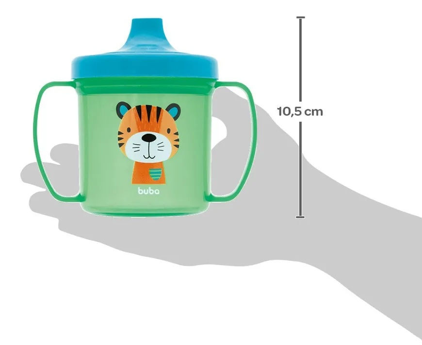 Miniatura: Copinho para Bebê com Alça 12+ Tigrinho 180 ml - Buba