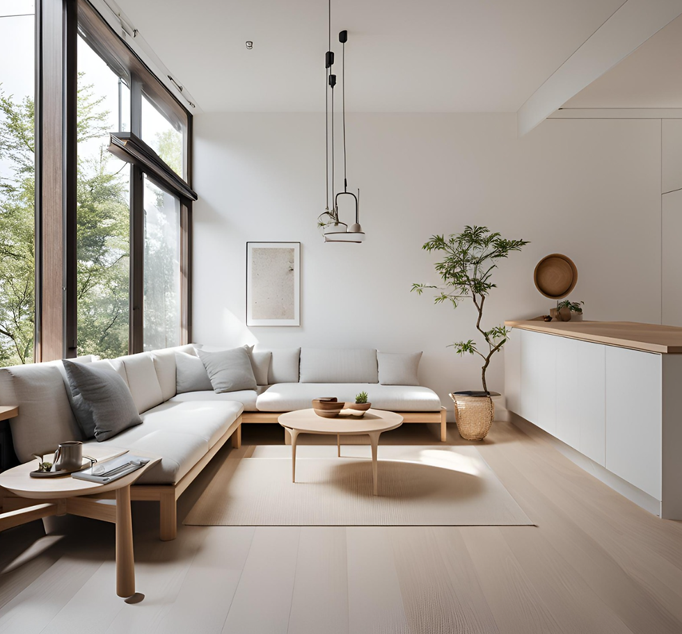 Desain rumah Japandi yang nuansa kayunya bisa memakai woodplank.