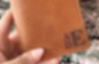 Thumbnail: Custom Engraved Leather Wallet