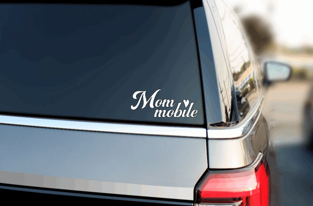 Mom mobile vinyl decal